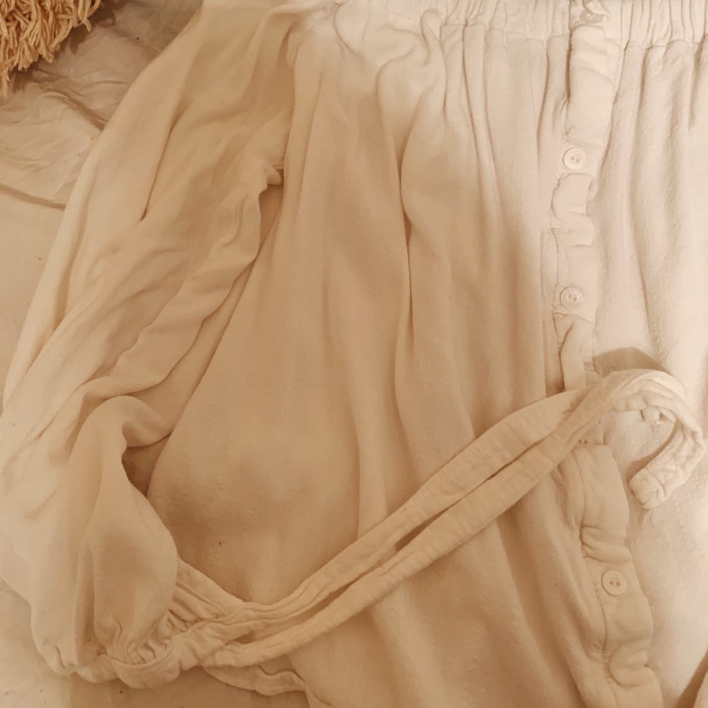 Off-white (off the shoulder) top